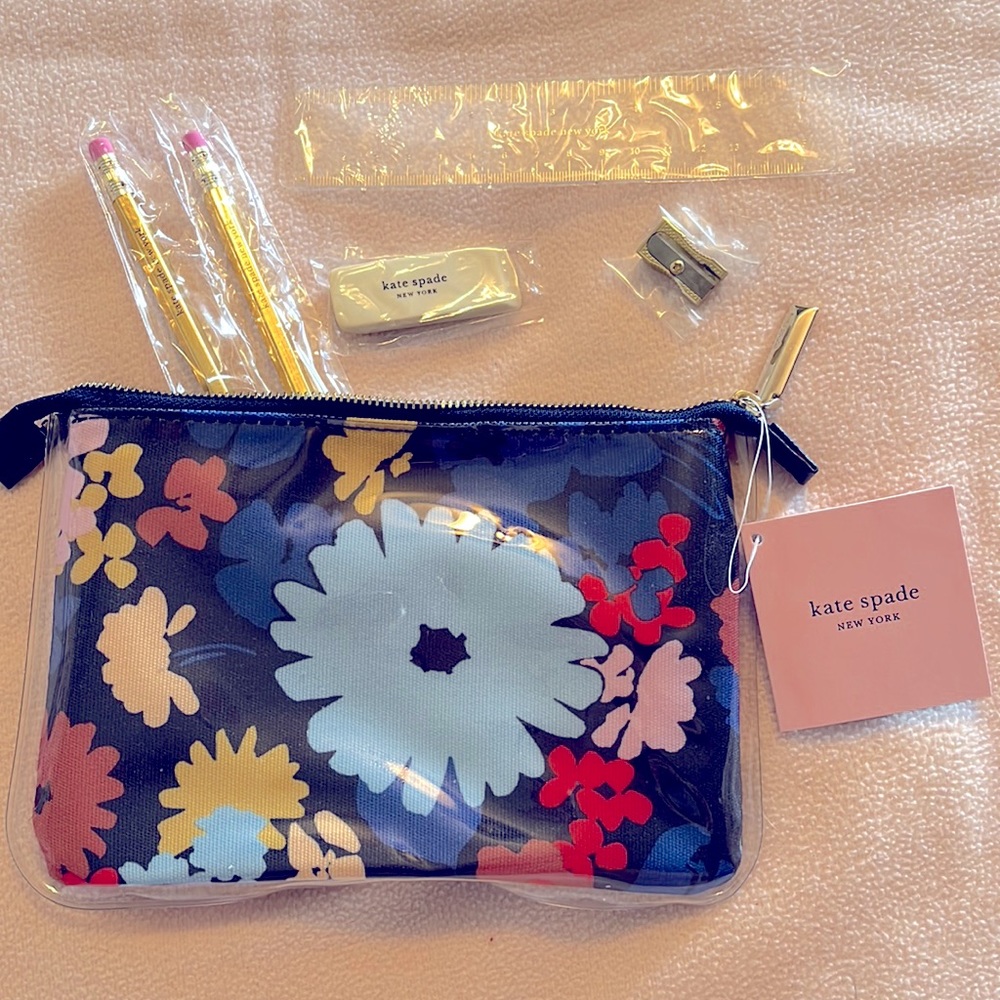 Kate Spade New York Swing Flora Pencil Pouch.